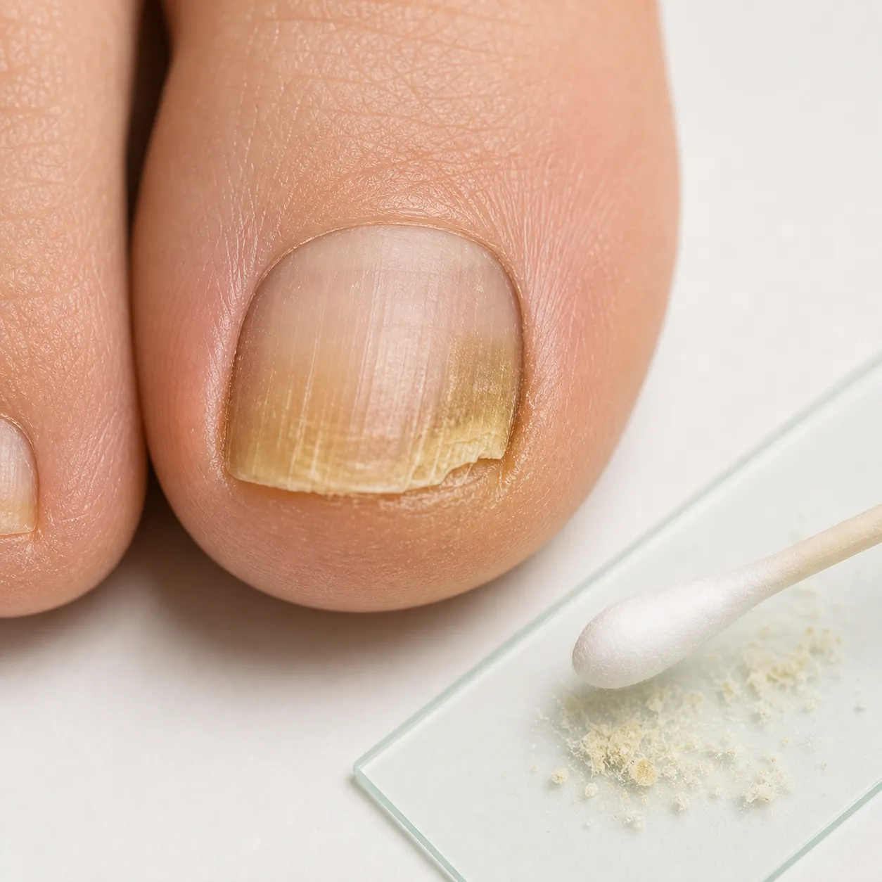 Dermatologische Diagnostik bei Nagelpilz